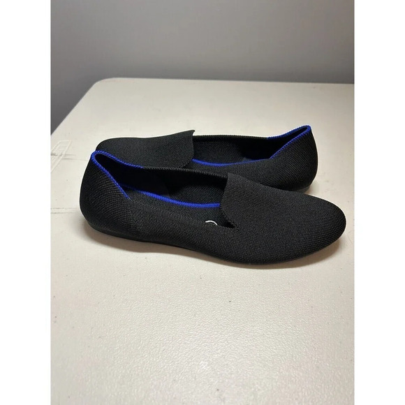 Rothy's women's black loafers slip on shoes size 7 EXCELLENT COND. - Picture 4 of 8